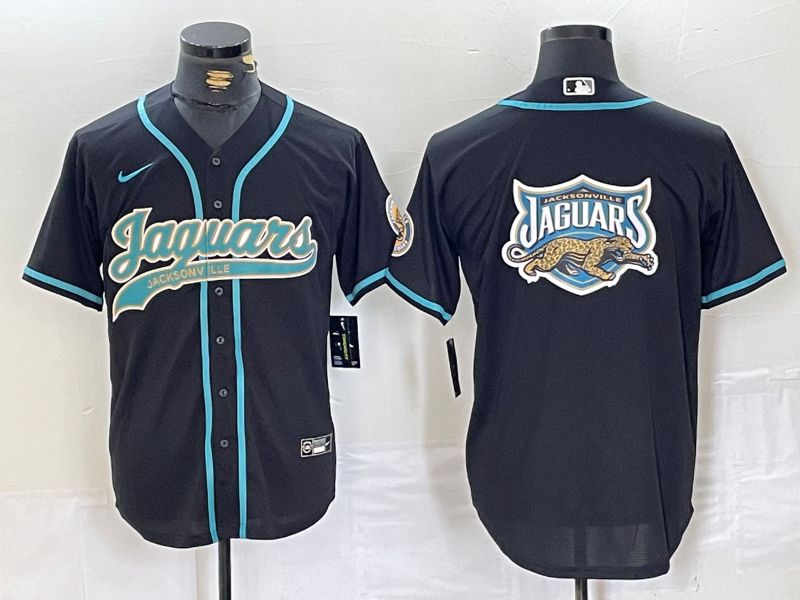 Men Jacksonville Jaguars Blank Black Joint Name 2024 Nike Limited NFL Jersey style 2->nba t-shirts->Sports Accessory